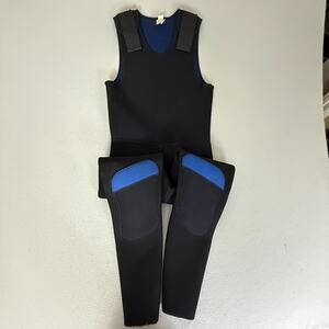 ATLAN Neoprene Sleeveless Farmer John Wetsuit Black Blue Size M Canada